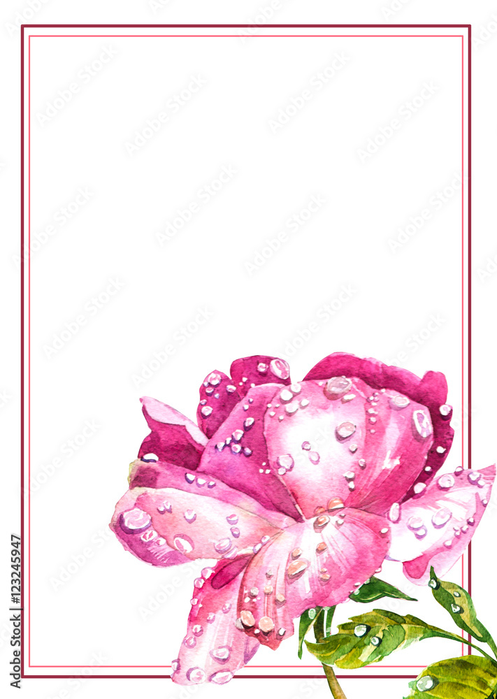 Obraz premium Flowers watercolor Bouquet and boutonniere .