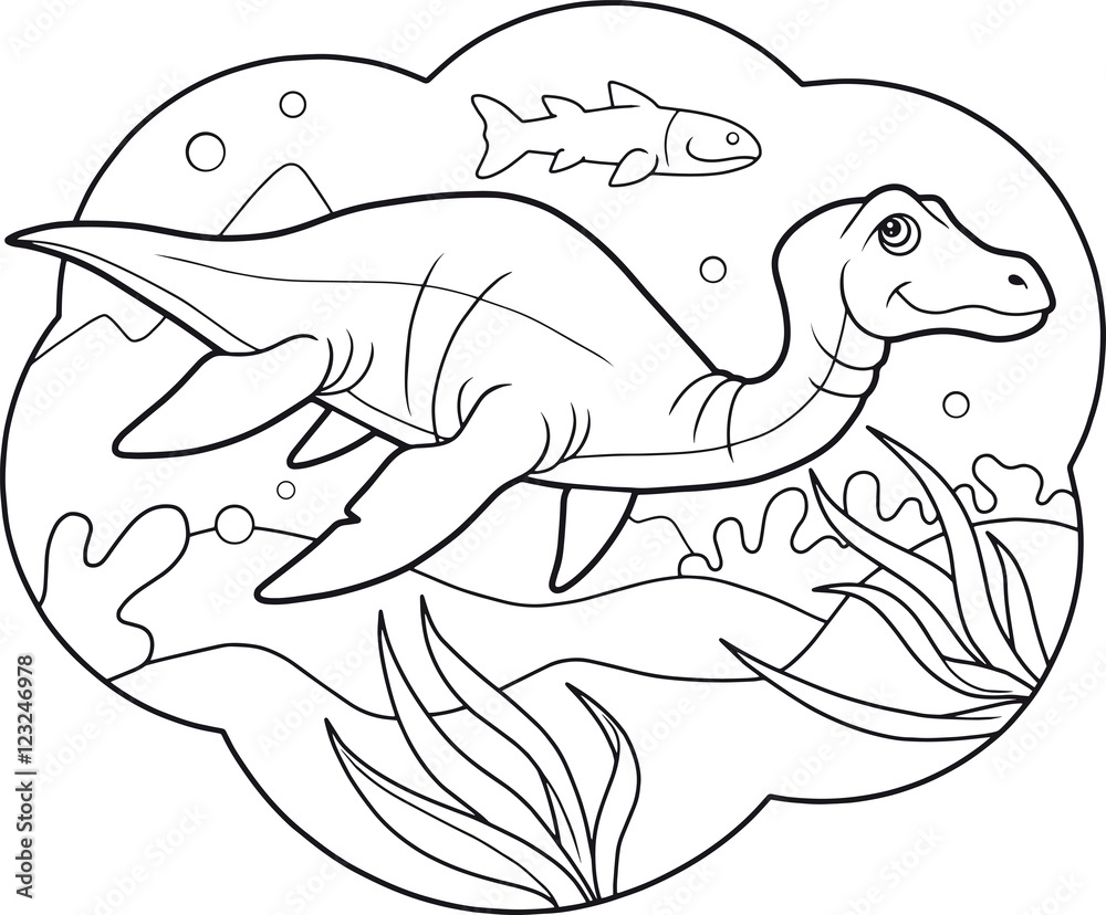 Obraz premium plesiosaur 