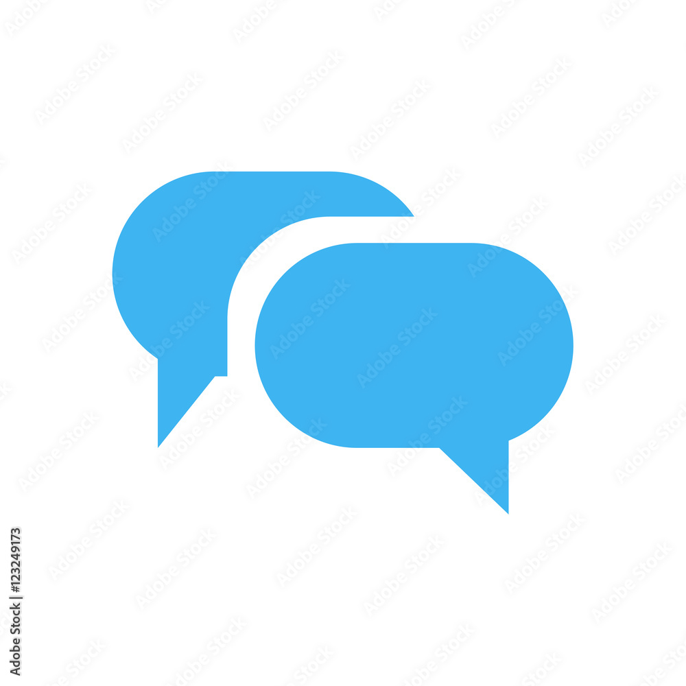 Conversation icon, isolated, white background Conversation icon, isolated, white background