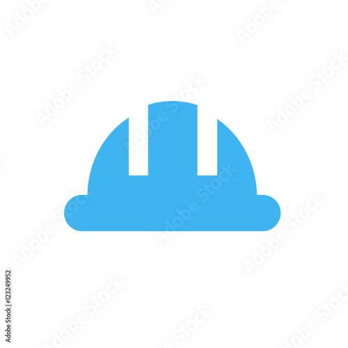 Construction helmet icon, isolated, white background