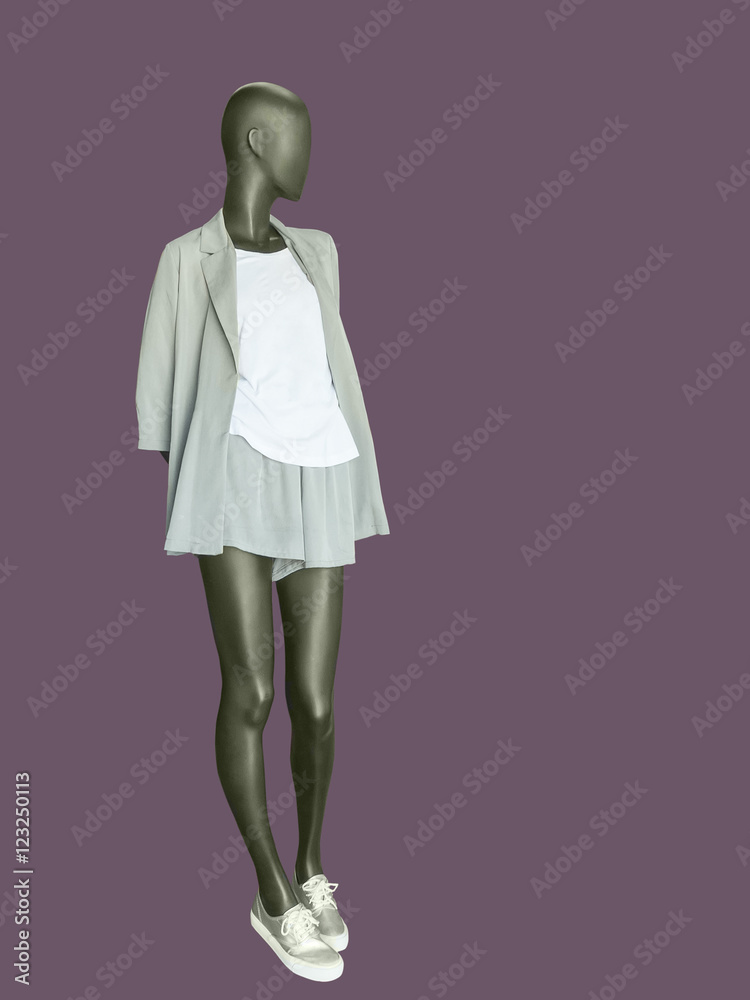 FFemale mannequin, dressed in summer suit. FFemale mannequin, dressed in summer suit.