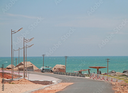 road nearly seaside in Kanyakumari photo