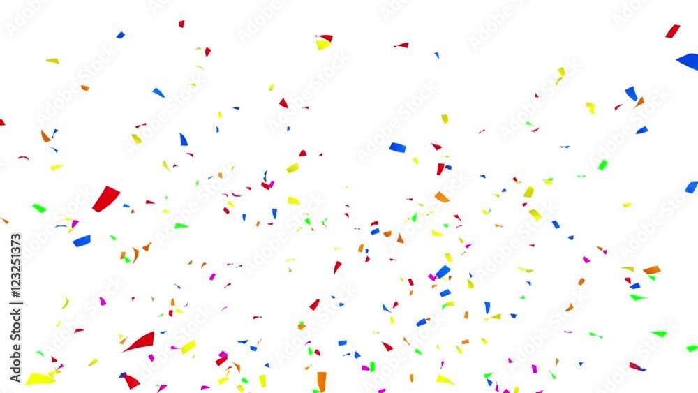 colorful confetti particles