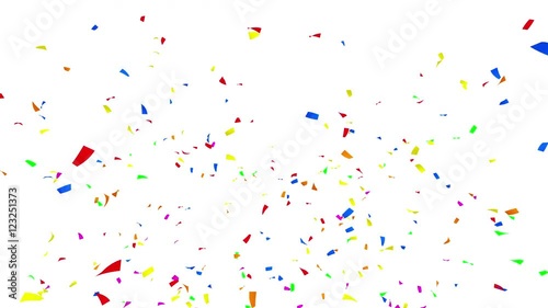 colorful confetti particles