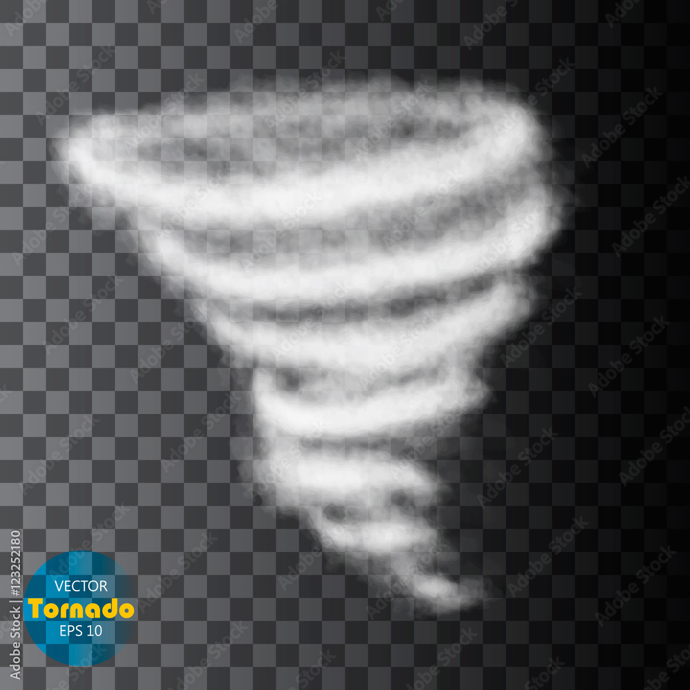 Fototapeta premium Tornado Sky Illustration.Vector