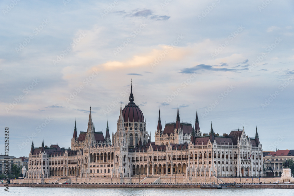 Budapest parliament at sunset, Hungary Budapest parliament at sunset, Hungary