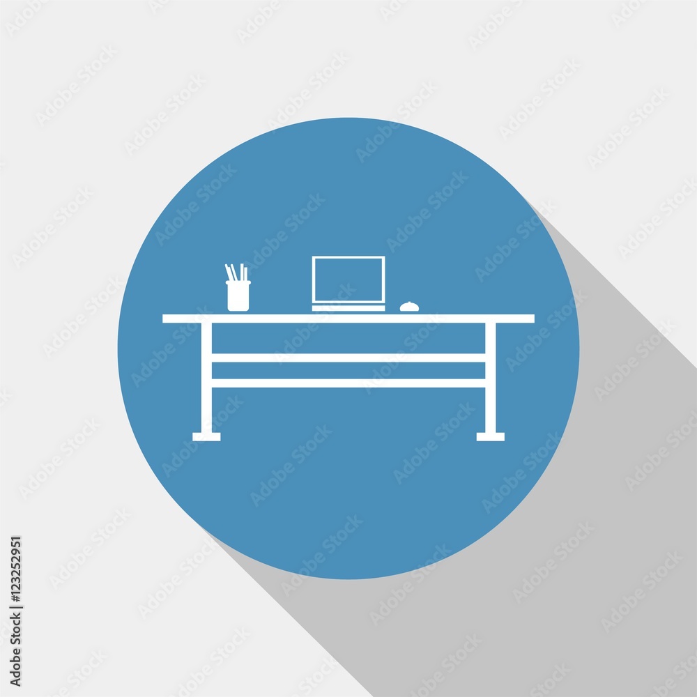 Workplace icon vector Workplace icon vector