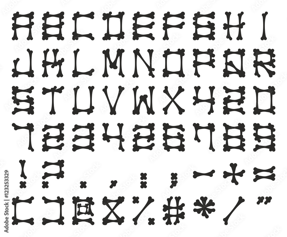 Bones Font Square Bones Font Square