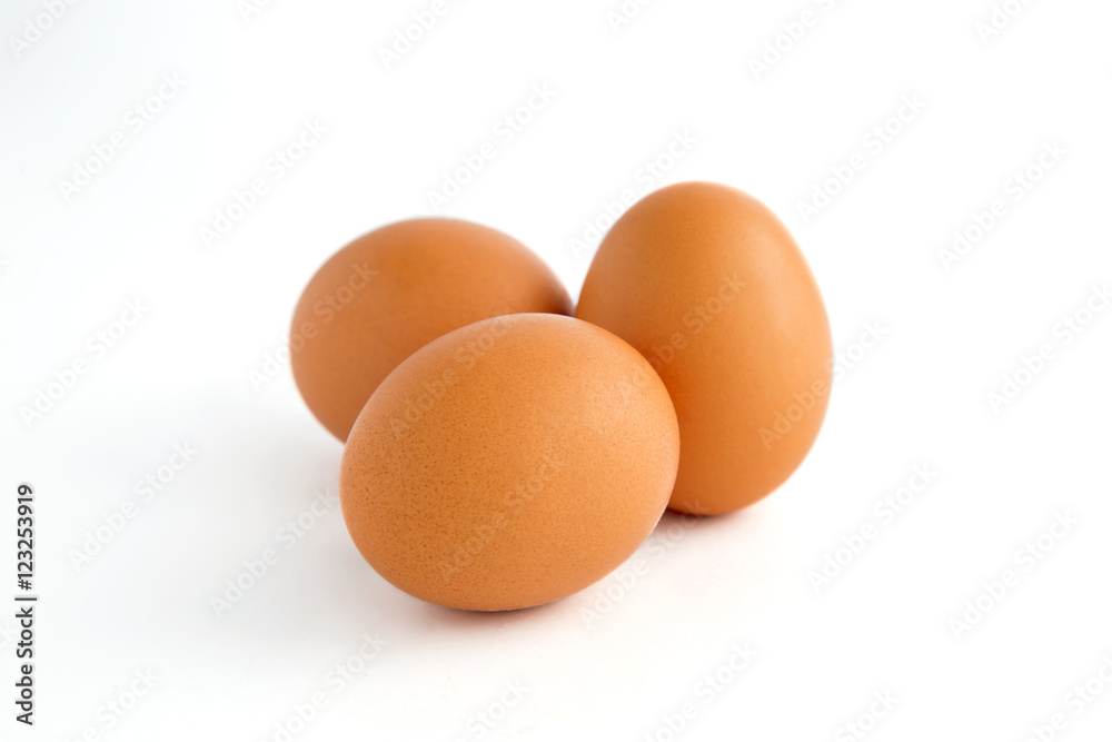 Eggs isolated on white background Eggs isolated on white background