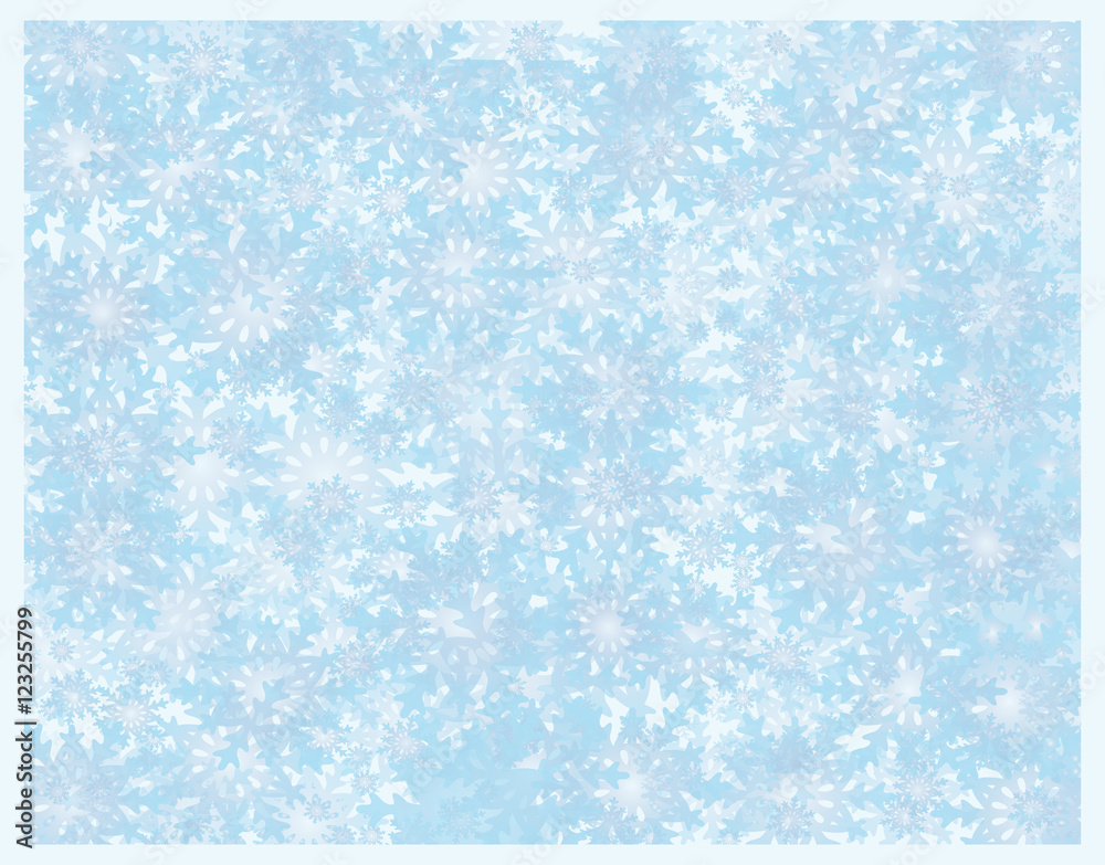 Illustration of Snowflakes background for winter