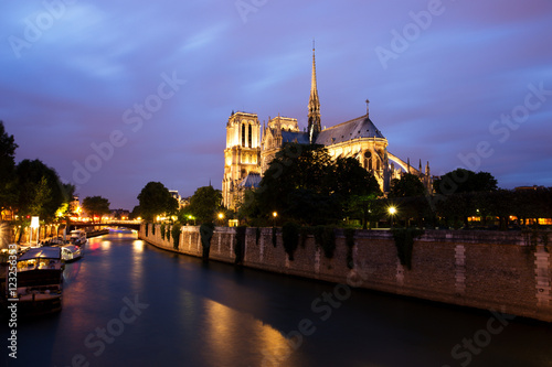 Notre Dame de Paris at Dusk  France