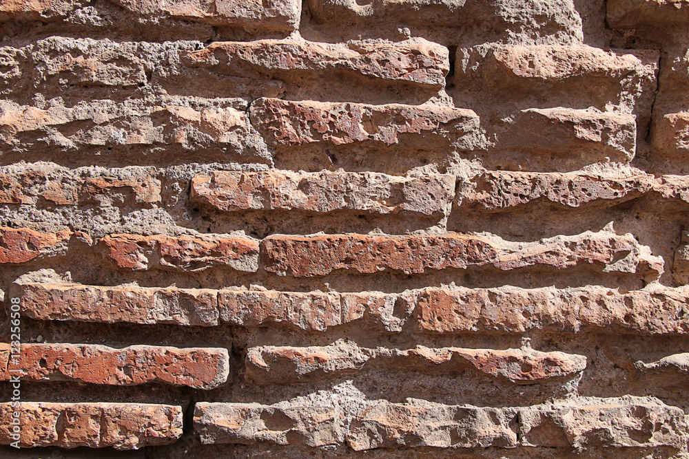 Naklejka premium wall of bricks and stones