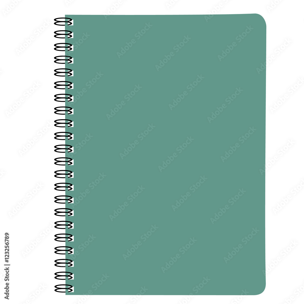 office note book green vector illustration office note book green vector illustration