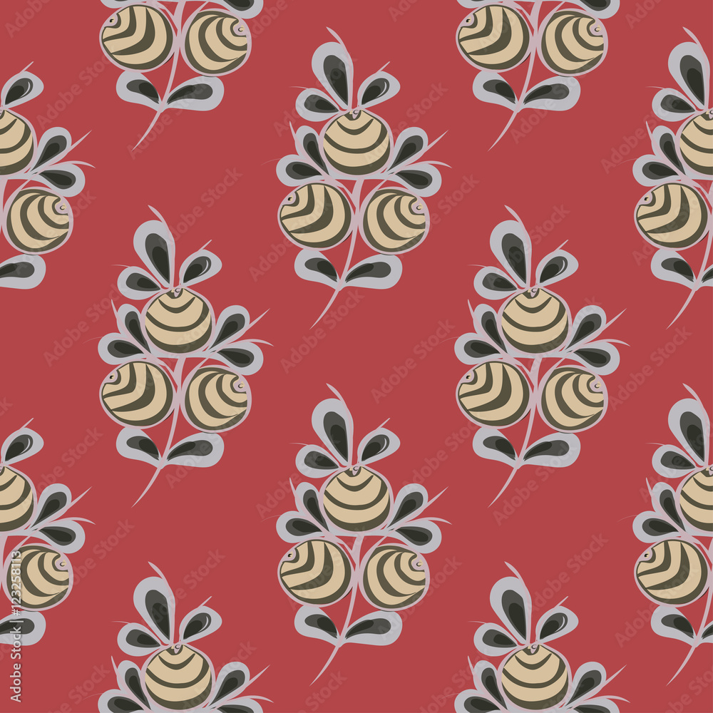 Vintage flower seamless pattern background. 