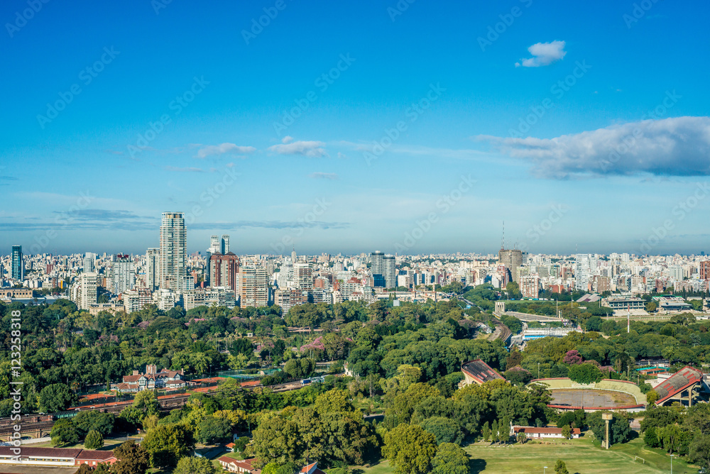 Fototapeta premium Palermo gardens in Buenos Aires, Argentina.