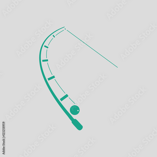 Icon of curved fishing tackle
