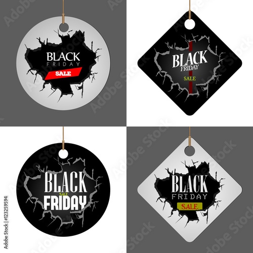 Black friday labels