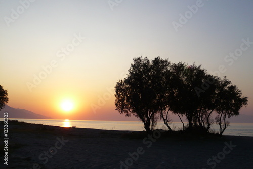 Romantic Sunset in Greece