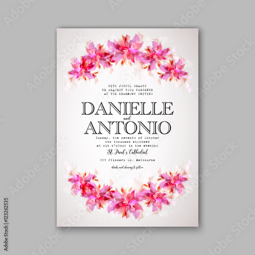 Wedding invitation template