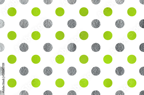 Watercolor polka dot background.