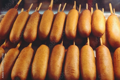 Canvas Print Corn Dogs for sale at Coney Island