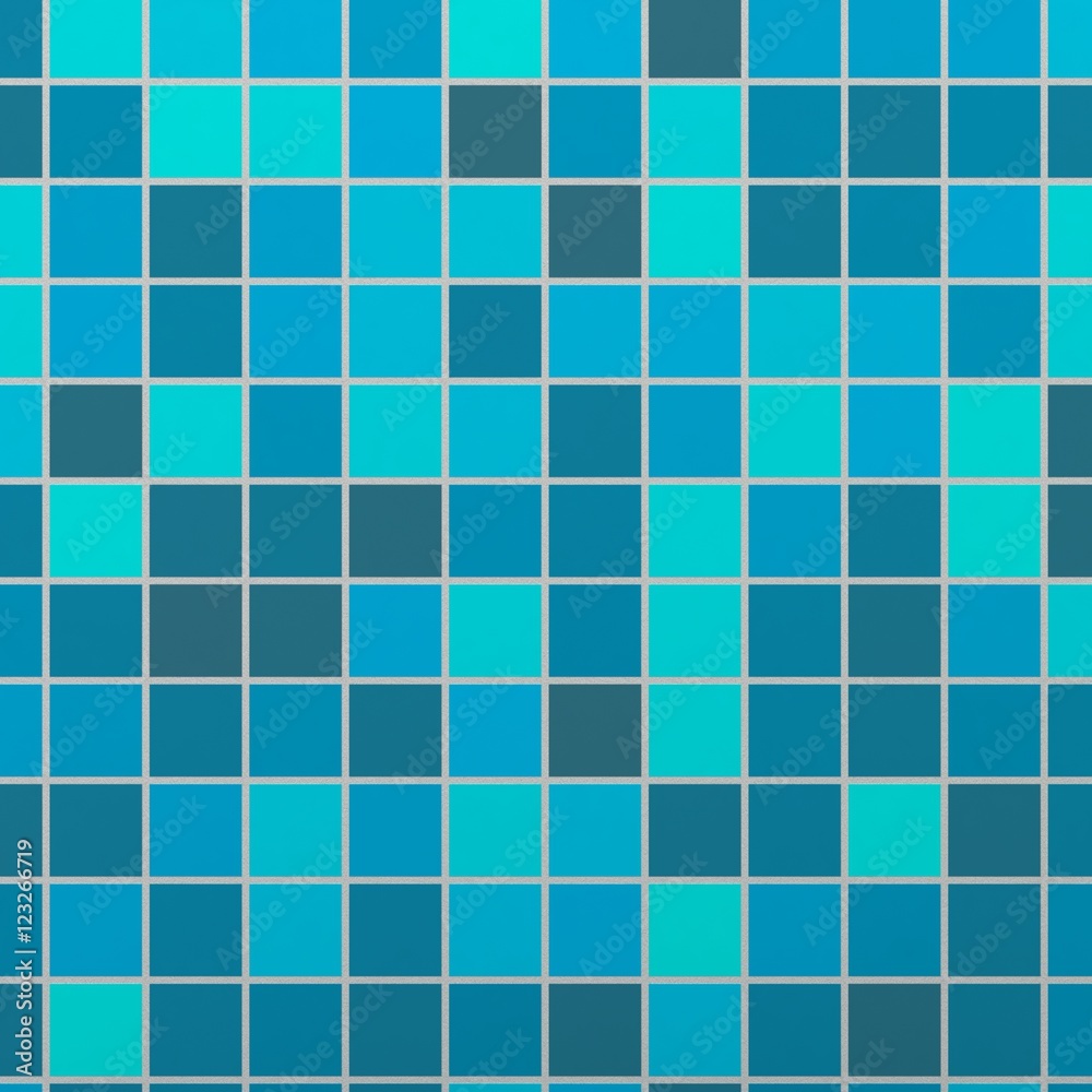 Mosaic ceramic tiles background. 3d render