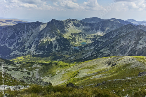 Marichini Lakes from Musala Peak, Rila mountain, Bulgaria