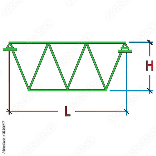 monochrome icon with steel structures