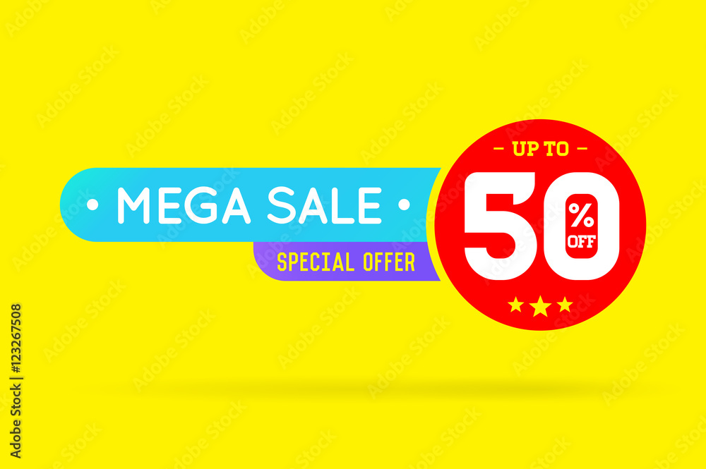 Sale Sign Banner Poster ready for Web and Print. Vector. Super, Sale Sign Banner Poster ready for Web and Print. Vector. Super,