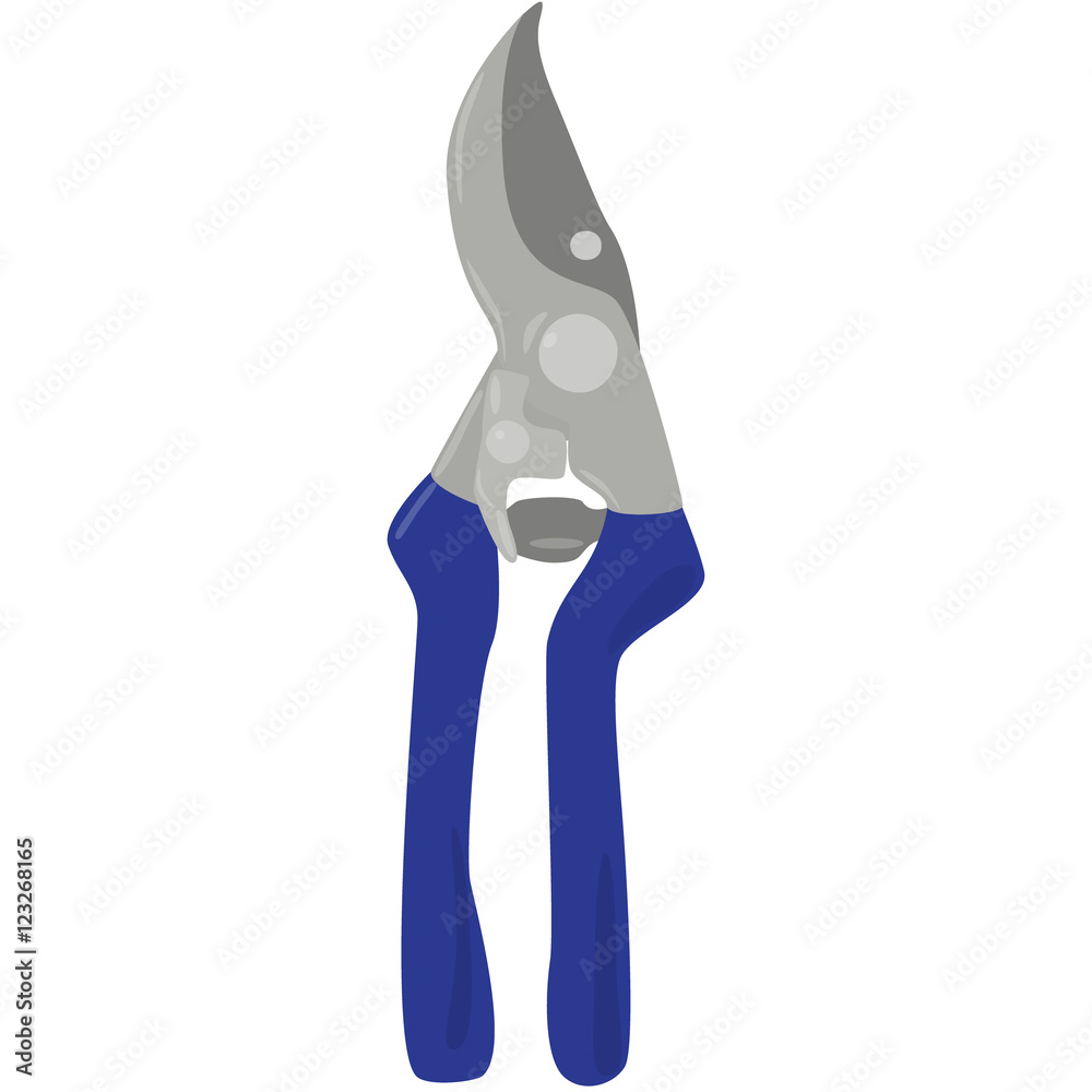 blue garden secateur isolated vector illustration blue garden secateur isolated vector illustration