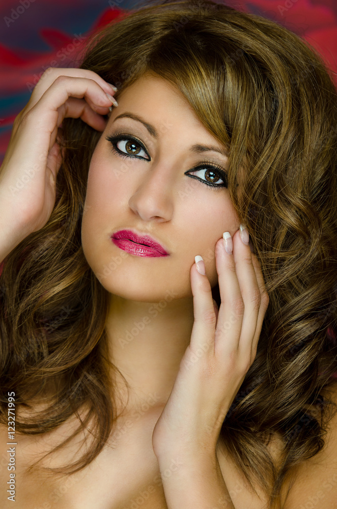 Naklejka premium fashion blonde