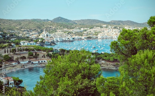 Landscape view of Cadaques on Mediterranean seaside, Costa Brava © aforlenza
