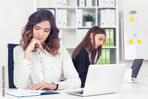 Two personal assistants at work