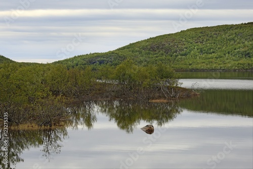 Nyal-Yavr lake in tundra above Arctic Circle, Russia