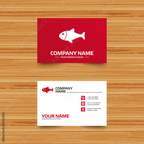 Fish sign icon. Fishing symbol.