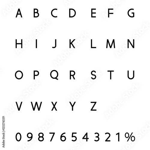 ABC, alphabet, black color