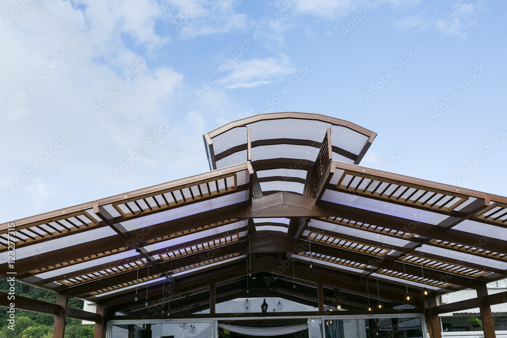 blue sky roof terrace