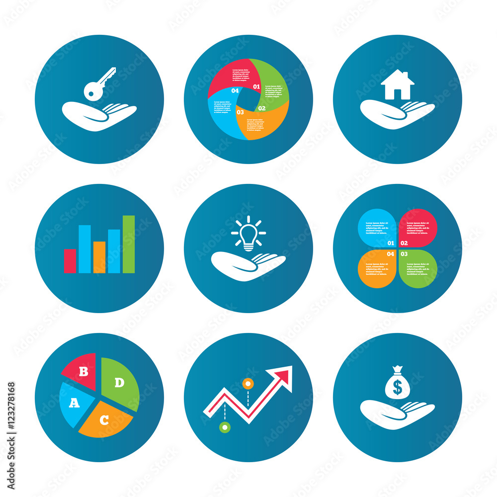 Helping hands icons. Protection and insurance. Helping hands icons. Protection and insurance.