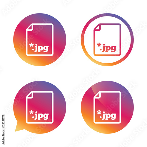 File JPG sign icon. Download image file.