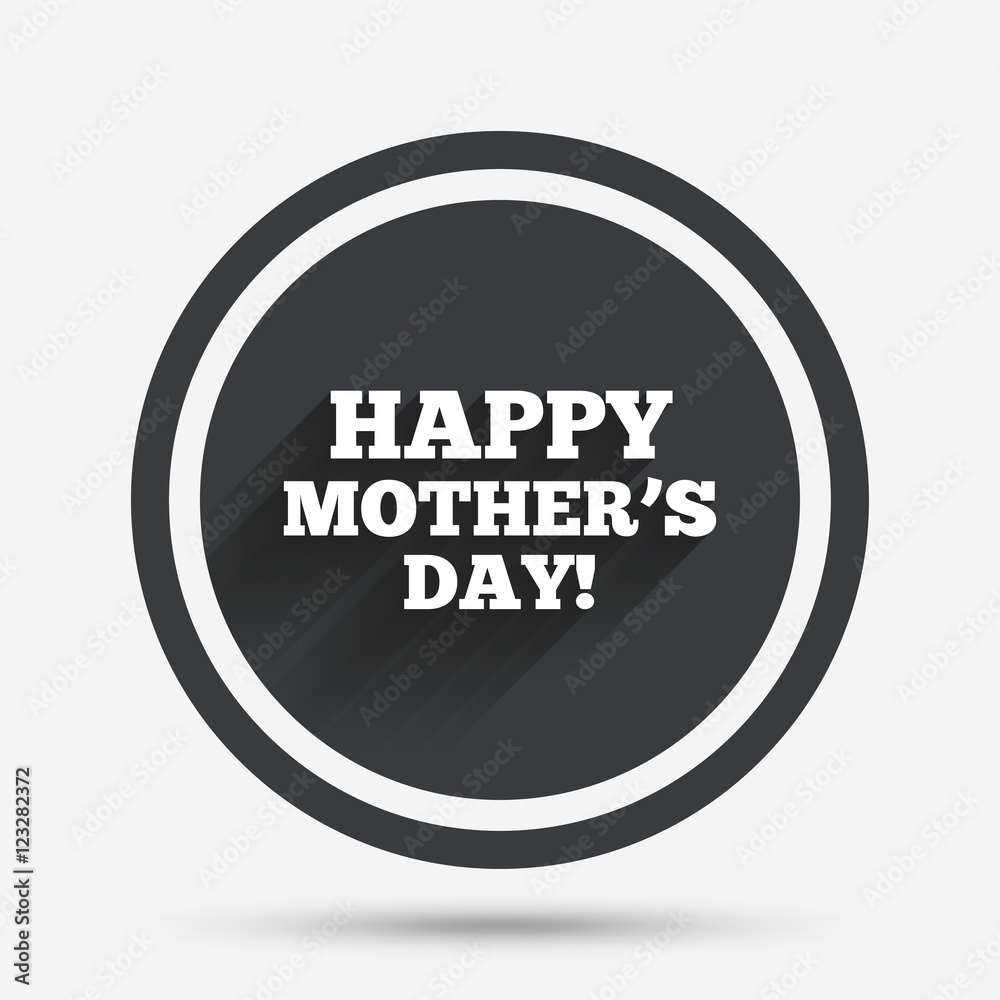 Happy Mothers's Day sign icon. Mom symbol.