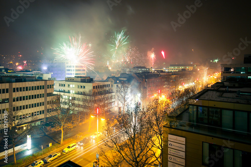 Canvas Print Stadtpanorama von Stuttgart