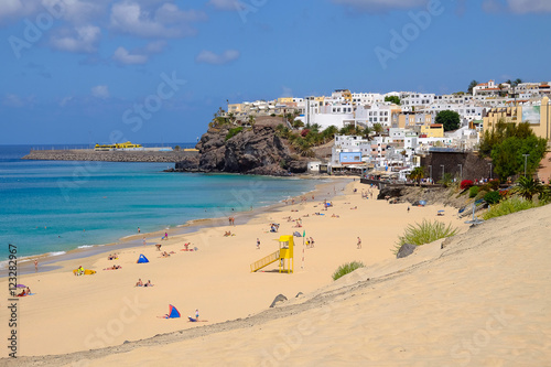 Beach  Playa de Morro Jable in Fuerteventura, Spain. © Elena Krivorotova