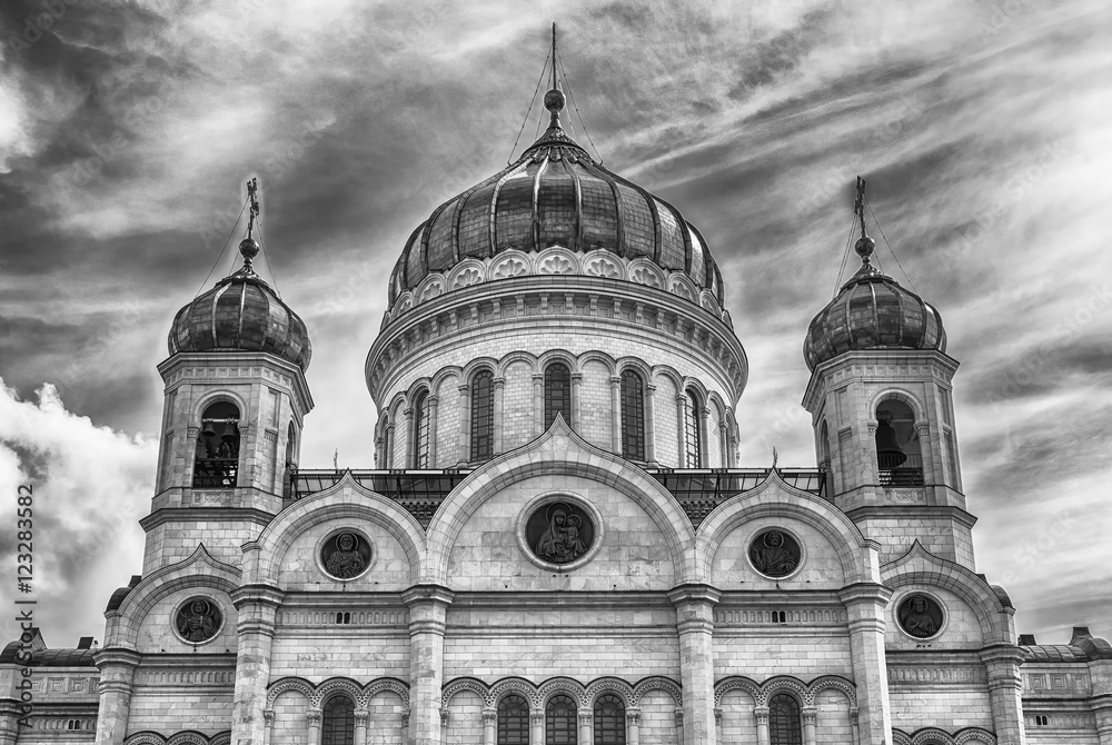 Cathedral of Christ the Saviour, iconic landmark in Moscow, Russ Cathedral of Christ the Saviour, iconic landmark in Moscow, Russ