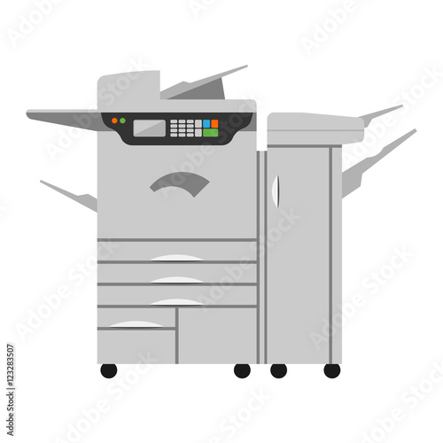 Copy machine vector illustration.