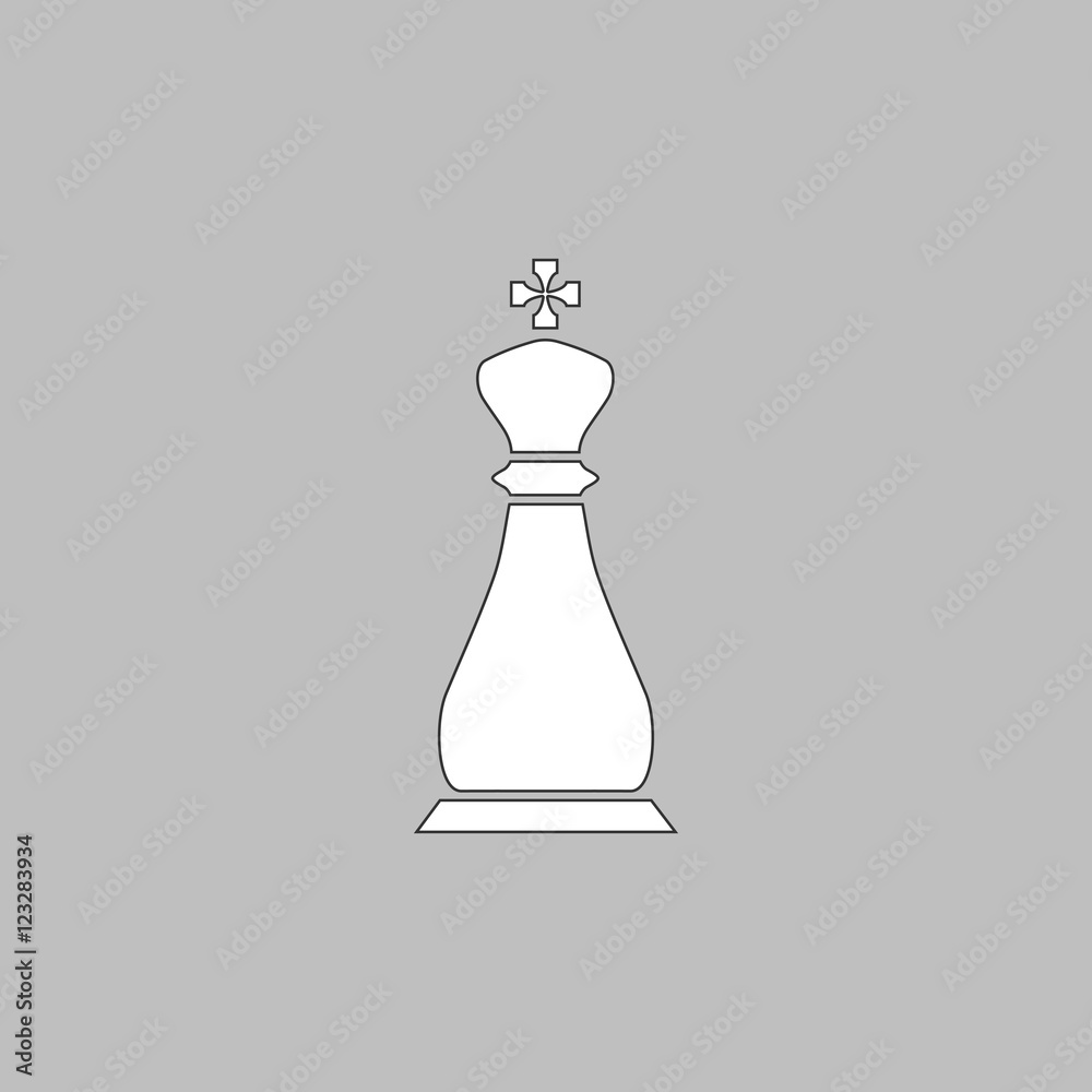 Chess king computer symbol Chess king computer symbol