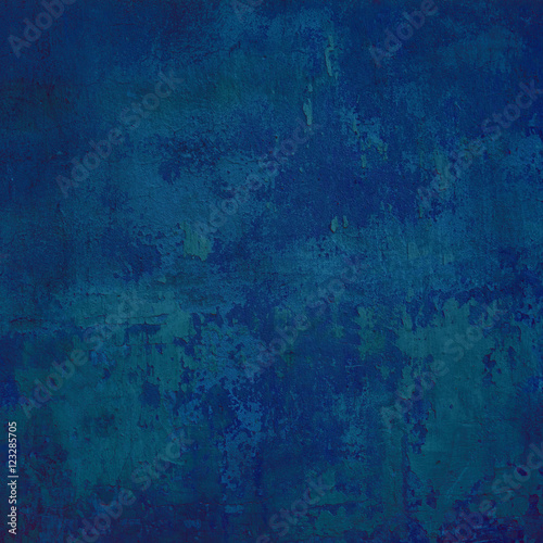 blue abstract background. Vintage rusty metal texture