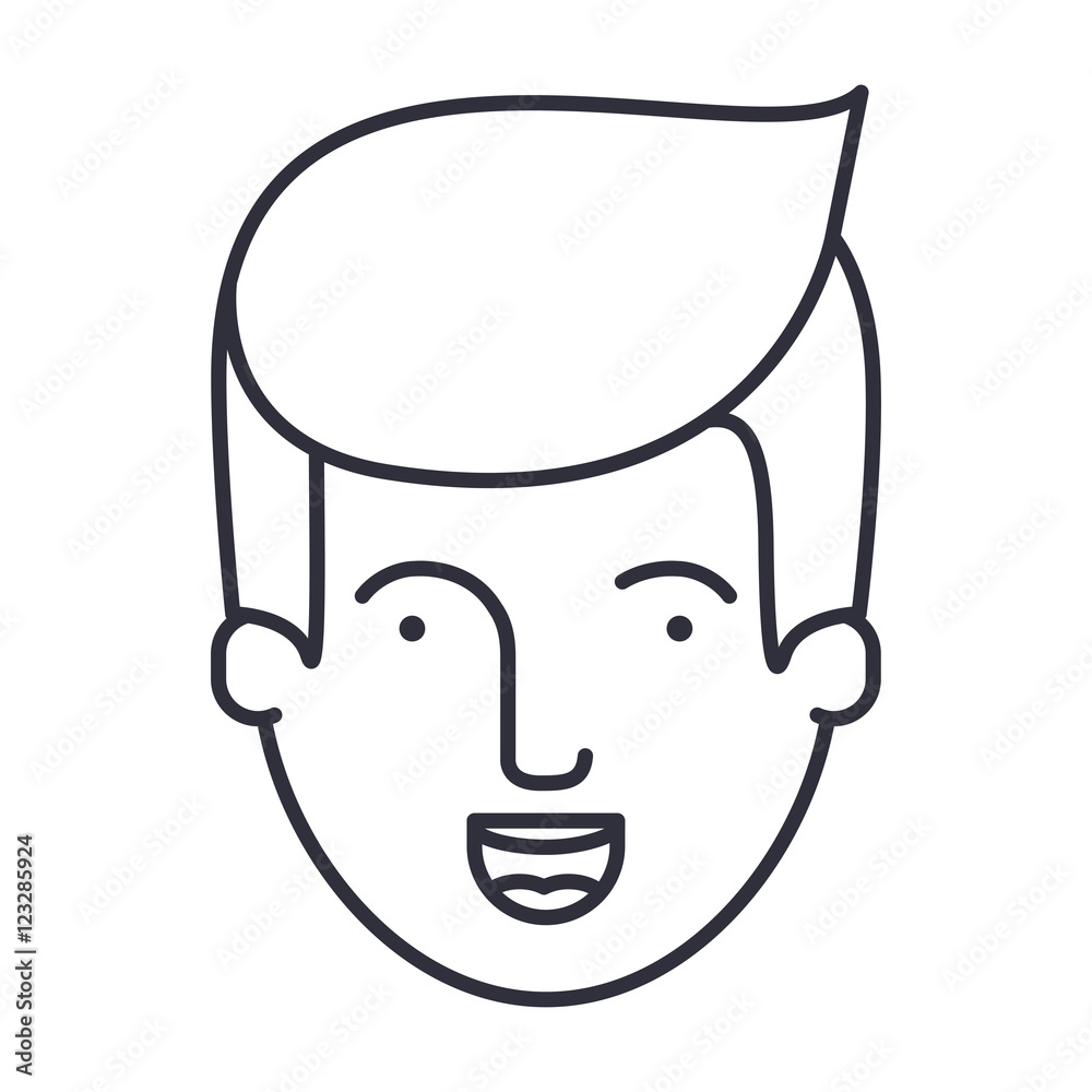 Man cartoon icon. Avatar people person and human theme. Isolated design. Vector illustration Man cartoon icon. Avatar people person and human theme. Isolated design. Vector illustration