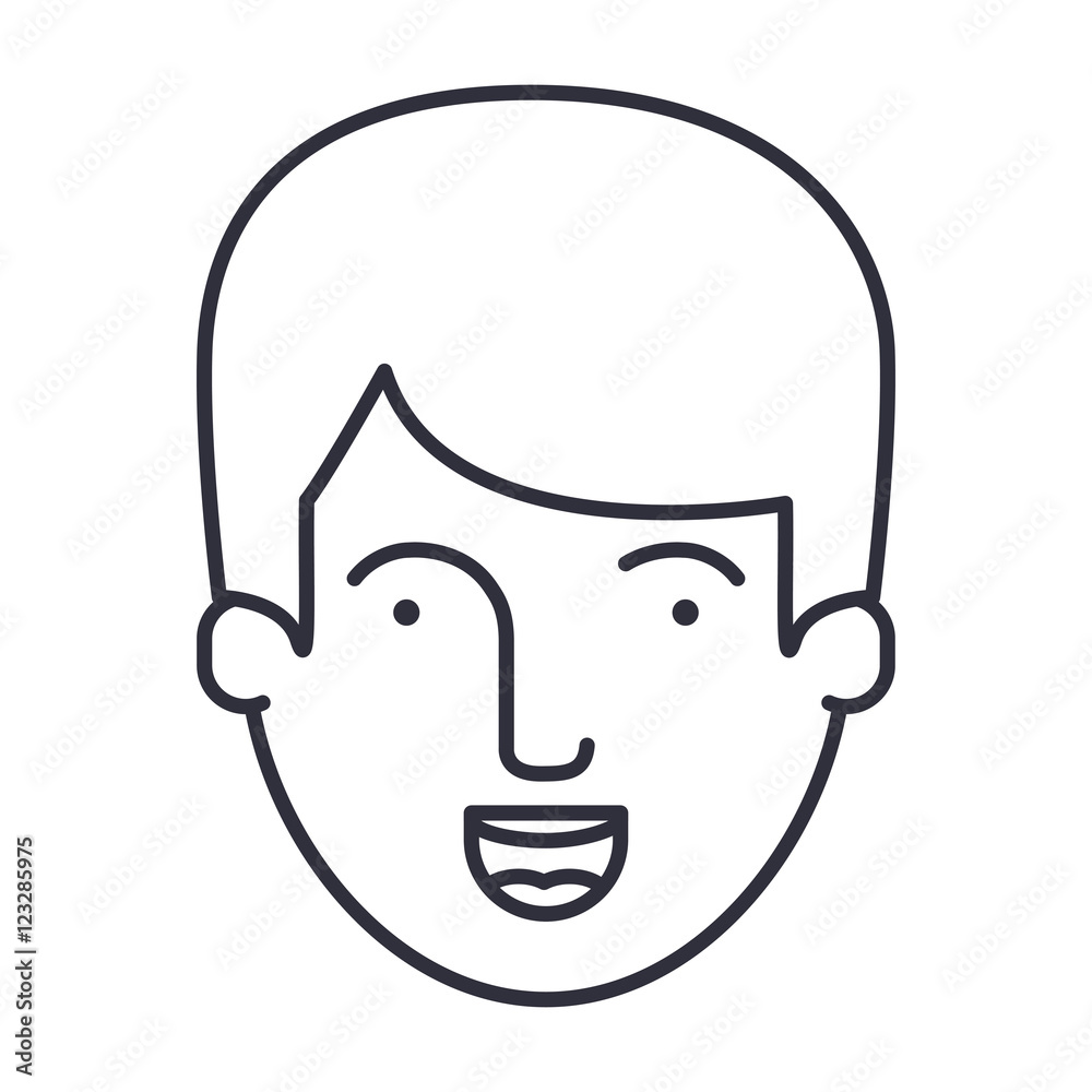 Man cartoon icon. Avatar people person and human theme. Isolated design. Vector illustration Man cartoon icon. Avatar people person and human theme. Isolated design. Vector illustration