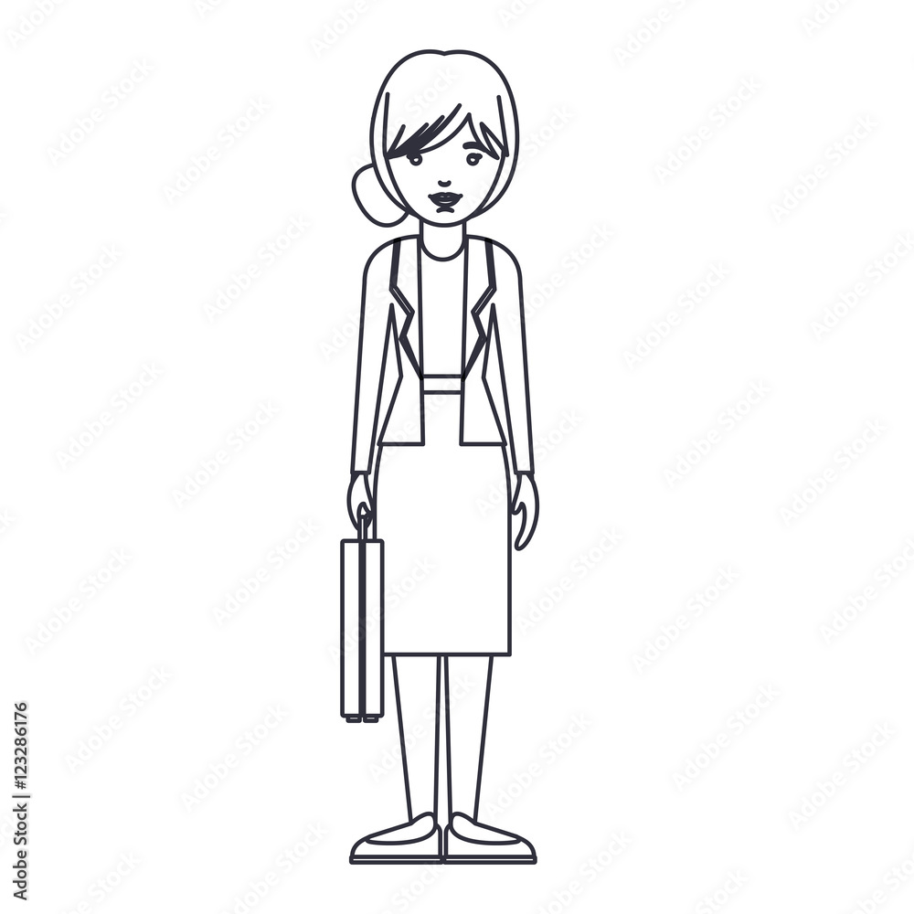 businesswoman cartoon icon. Avatar people person and human theme. Isolated design. Vector illustration businesswoman cartoon icon. Avatar people person and human theme. Isolated design. Vector illustration