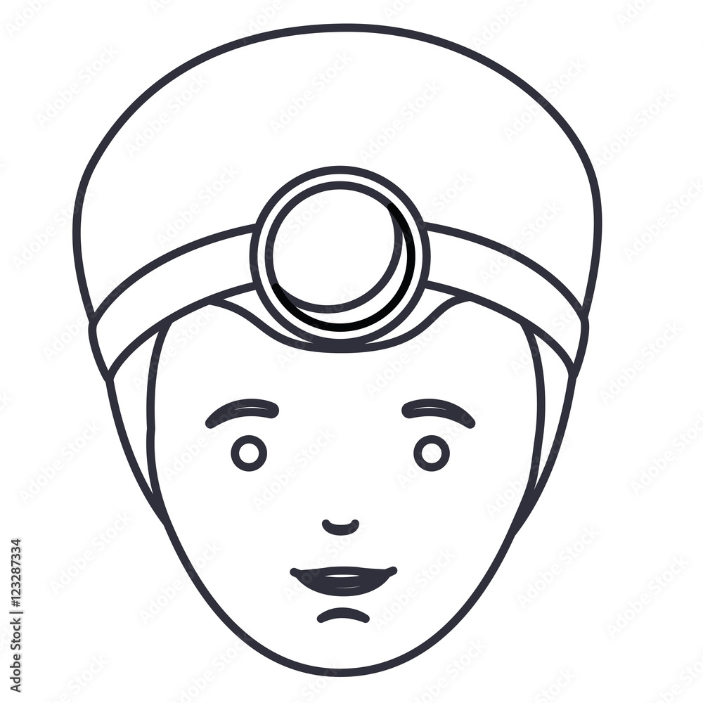 doctor man cartoon icon. Avatar people person and human theme. Isolated design. Vector illustration